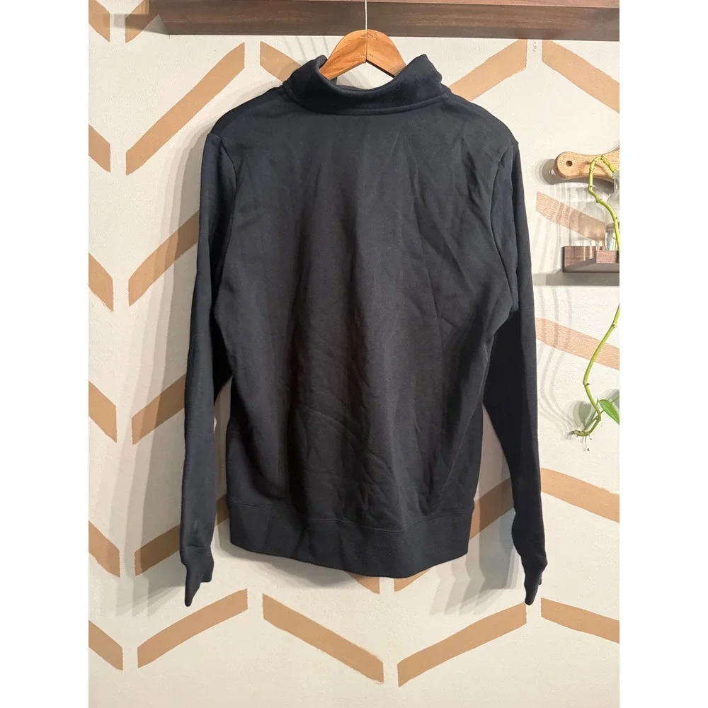 Nike Half Zip Pullover Womens Medium Black Sportswear Club Fleece DQ5838-010 NWT